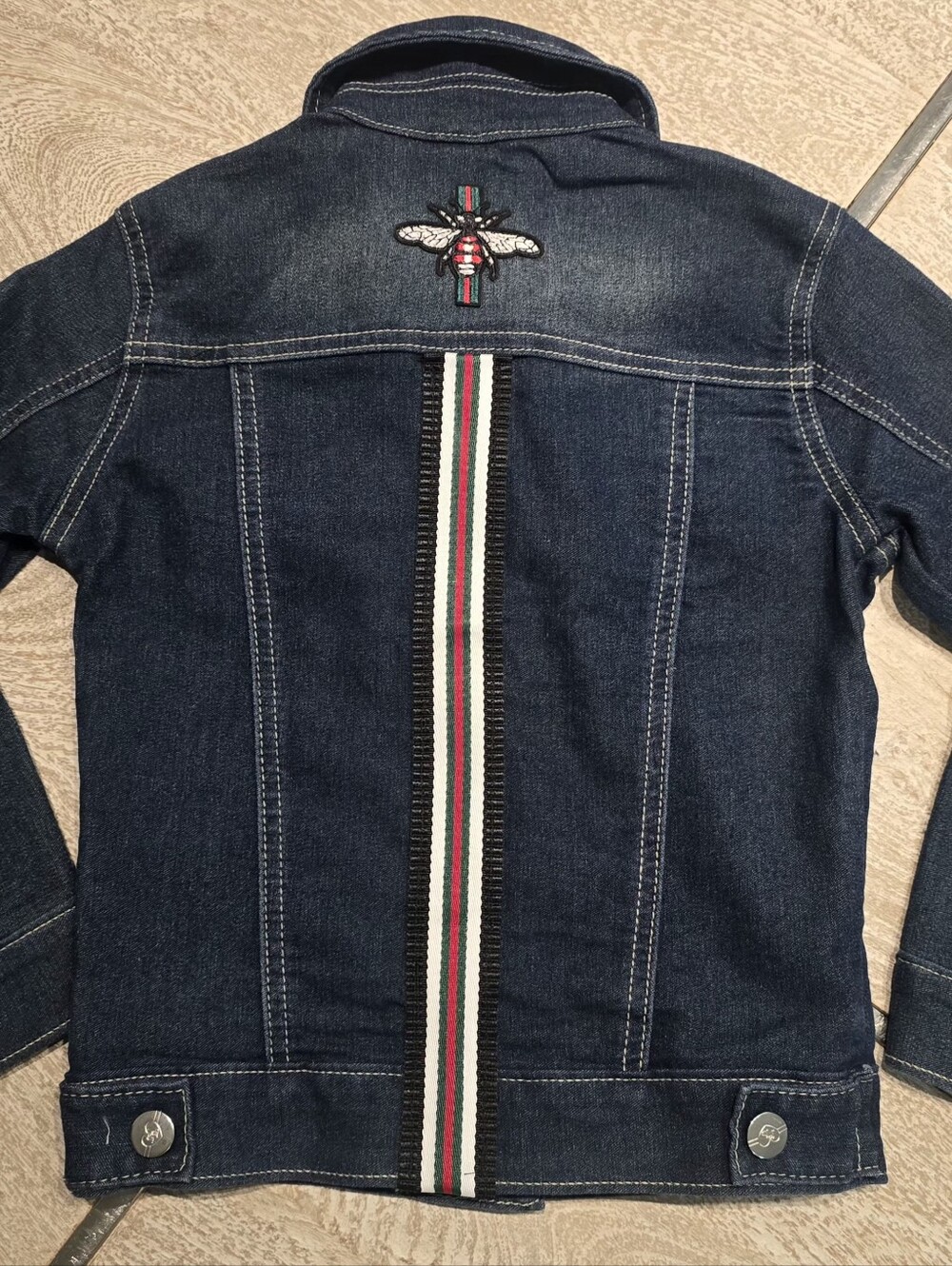 Dark Wash Designer Insipered Jean Jacket